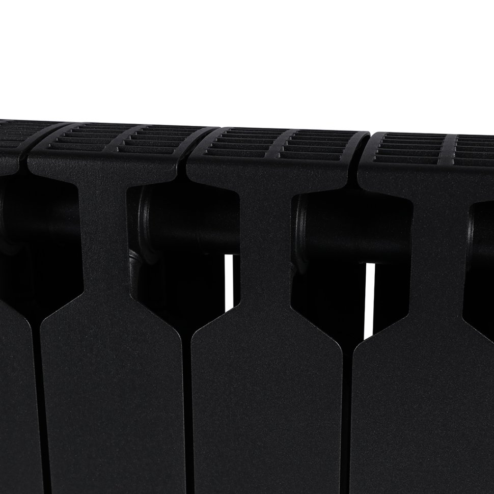 Биметаллический радиатор отопления Rifar Supremo Ventil SVR 350 12 секций нижнее правое подключение антрацит в ДНР