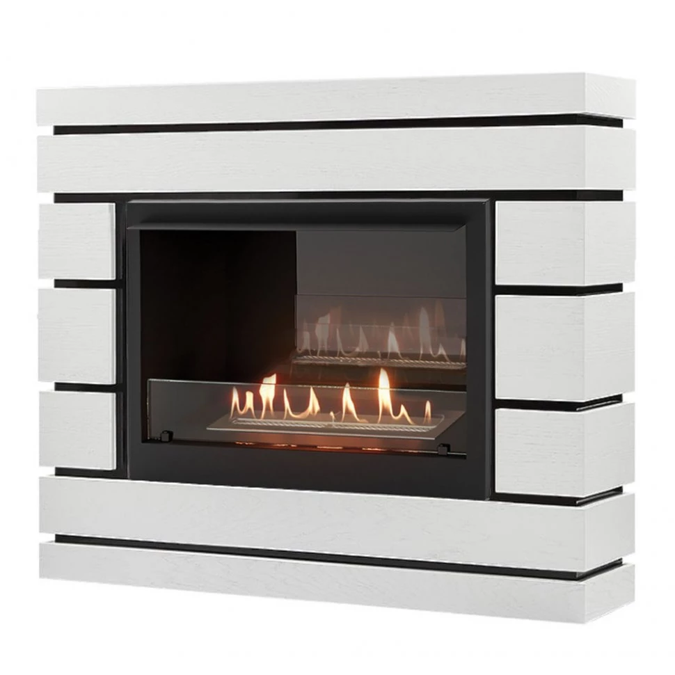 Каминокомплект Firelight Moderno 25 с очагом BFP/P-2520 шпон белый дуб в ДНР