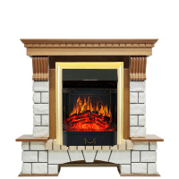 Каминокомплект Royal Flame Pierre Luxe с очагом Majestic FX Brass в ДНР