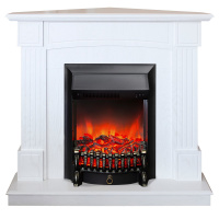 Электрокамин RealFlame Andrea Corner WT фактурный белый с очагом Fobos Lux Black Электрокамин RealFlame Andrea Corner WT фактурный белый с очагом Fobos Lux Black