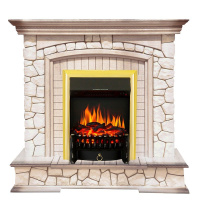 Каминокомплект Royal Flame Preston с очагом Fobos FX Brass в ДНР
