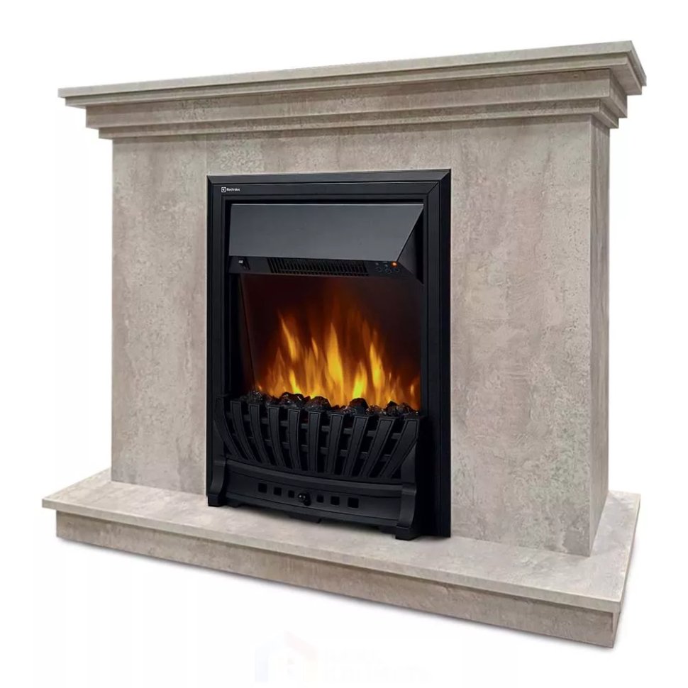 Каминокомплект Хорошие Камины Марс с очагом Electrolux Classic EFP/P-1020LS цемент в ДНР