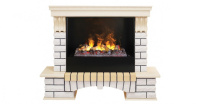 Каминокомплект RealFlame Country 26 WT с очагом 3D Cassette 630 + Black вставка в ДНР