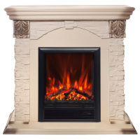 Электрокамин RealFlame Dublin Lux WT с очагом Eugene Электрокамин RealFlame Dublin Lux WT с очагом Eugene