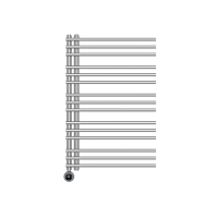 Электрический полотенцесушитель Primoclima Brush 900*600 15 трубок 400W хром в ДНР
