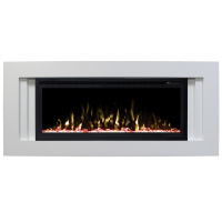 Электрокамин RealFlame Stockholm WT белый с очагом Saphir 42 Электрокамин RealFlame Stockholm WT белый с очагом Saphir 42
