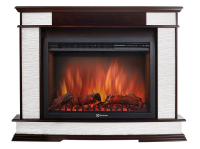 Каминокомплект Firelight Scala 30 с очагом Electrolux EFP/P-3020LS сланец скалистый белый/шпон тёмный дуб в ДНР