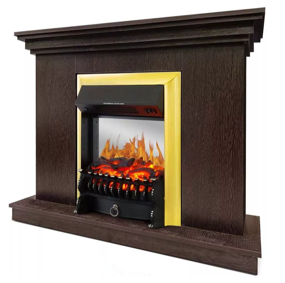Каминокомплект Хорошие Камины Марс с очагом Royal Flame Fobos FX M Brass венге в ДНР