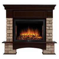 Каминокомплект Firelight Forte Wood 25 с очагом Electrolux EFP/P-2520LS камень коричневый/шпон темный дуб в ДНР