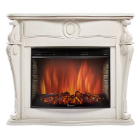 Каминокомплект Firelight Ovatio 30 с очагом Electrolux EFP/P-3020LS шпон белёный дуб в ДНР