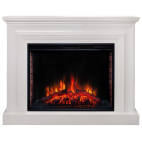 Электрокамин RealFlame Weston 33 WT белый с очагом Epsilon 33 Электрокамин RealFlame Weston 33 WT белый с очагом Epsilon 33