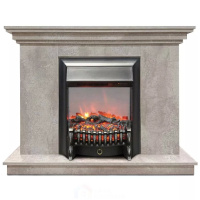 Каминокомплект Хорошие Камины Марс с очагом RealFlame Fobos Lux BL S цемент в ДНР