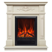 Электрокамин RealFlame Lilian WT жемчуг с очагом Eugene Электрокамин RealFlame Lilian WT жемчуг с очагом Eugene