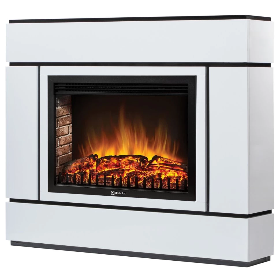 Каминокомплект Firelight Lacado 30 с очагом Electrolux EFP/P-3020LS белый в ДНР