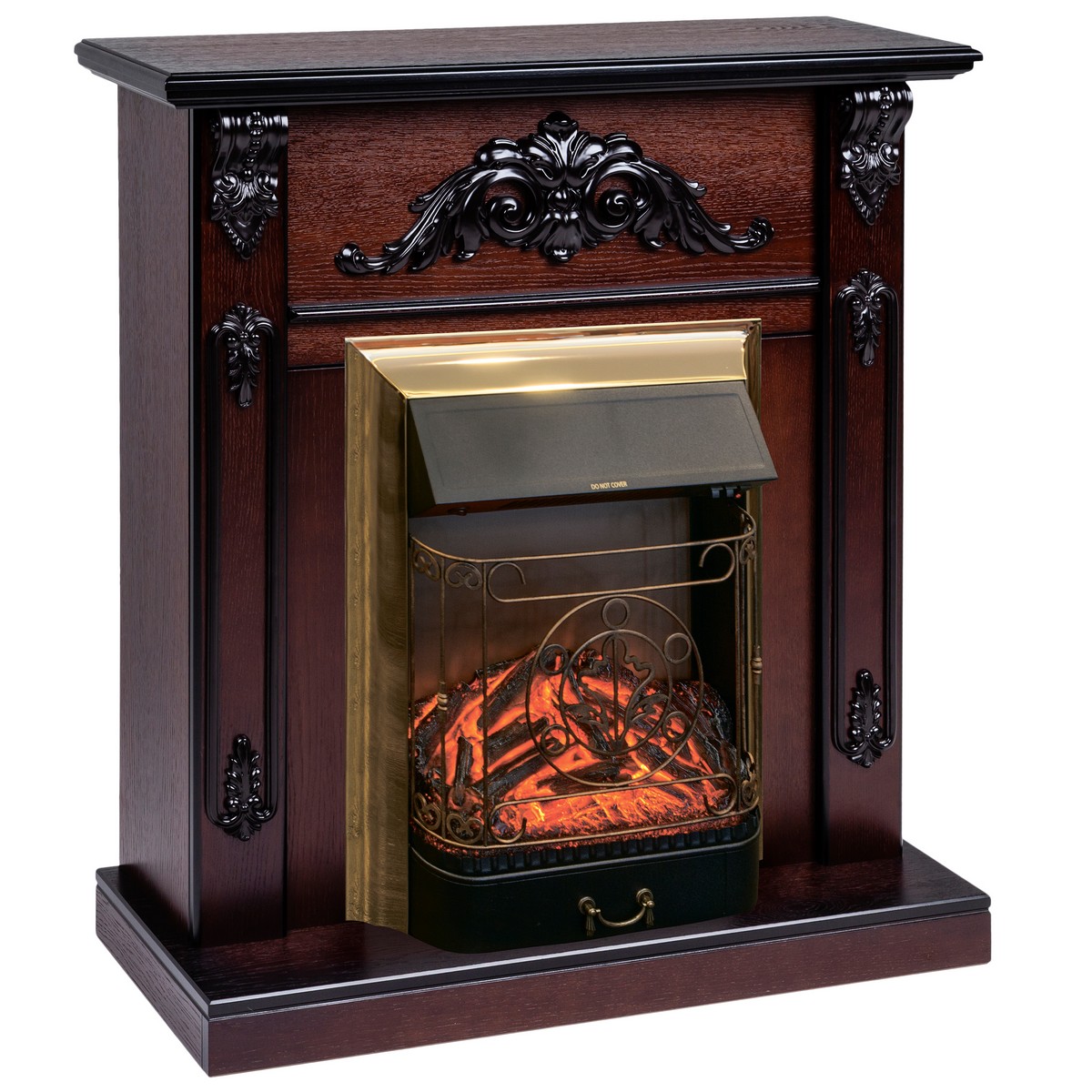 Электрокамин RealFlame Anita AO античный дуб с очагом Majestic Lux Brass Электрокамин RealFlame Anita AO античный дуб с очагом Majestic Lux Brass