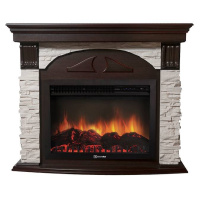 Каминокомплект Firelight Torre 25U с очагом Electrolux EFP/P-2520LS сланец белый/шпон темный дуб в ДНР