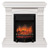 Электрокамин RealFlame Jazz WT белый с очагом Fobos Lux Black RC Электрокамин RealFlame Jazz WT белый с очагом Fobos Lux Black RC