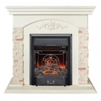 Каминокомплект RealFlame Neapolis WT с очагом Majestic Lux Black S в ДНР