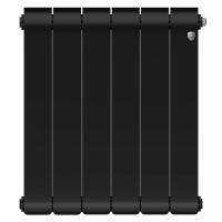 Биметаллический радиатор отопления Royal Thermo Infinity 500 6 секций Noir Sable