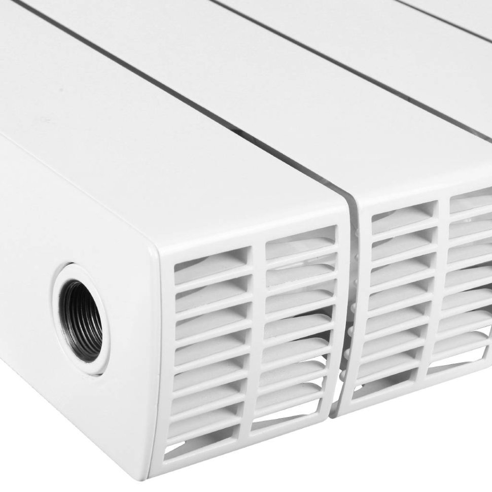 Биметаллический радиатор отопления Rifar Supremo 800 боковое подключение 6 секций белый RAL 9016 в ДНР