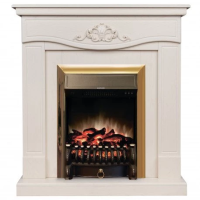 Каминокомплект RealFlame Junona WT с очагом Fobos Lux Brass S в ДНР