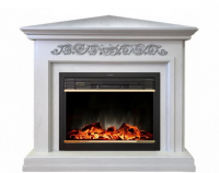 Каминокомплект RealFlame Leticia Corner 26 WT с очагом MoonBlaze LUX Brass в ДНР
