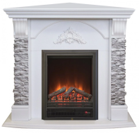 Каминокомплект RealFlame Athena Corner GR STD/EUG/25/25'5 WT с очагом Eugene в ДНР