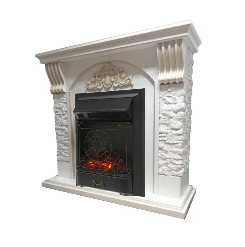 Каминокомплект Interflame Диксон с очагом Majestic FX M Black в ДНР