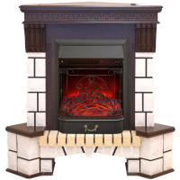 Каминокомплект RealFlame Stone Corner new STD/EUG AO (DN) с очагом Fobos s Lux Black/Brass в ДНР