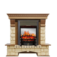Каминокомплект Royal Flame Pierre Luxe шампань с очагом Fobos FX M Black в ДНР