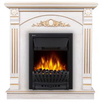 Каминокомплект Firelight Barocco Classic с очагом Electrolux EFP/P-1020LS белый дуб с золотой патиной в ДНР