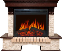 Каминокомплект Royal Flame Pierre Luxe мелкий сланец бежевый c очагом Jupiter FX New в ДНР