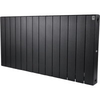 Биметаллический радиатор отопления Rifar Supremo 500 боковое подключение 14 секций антрацит в ДНР