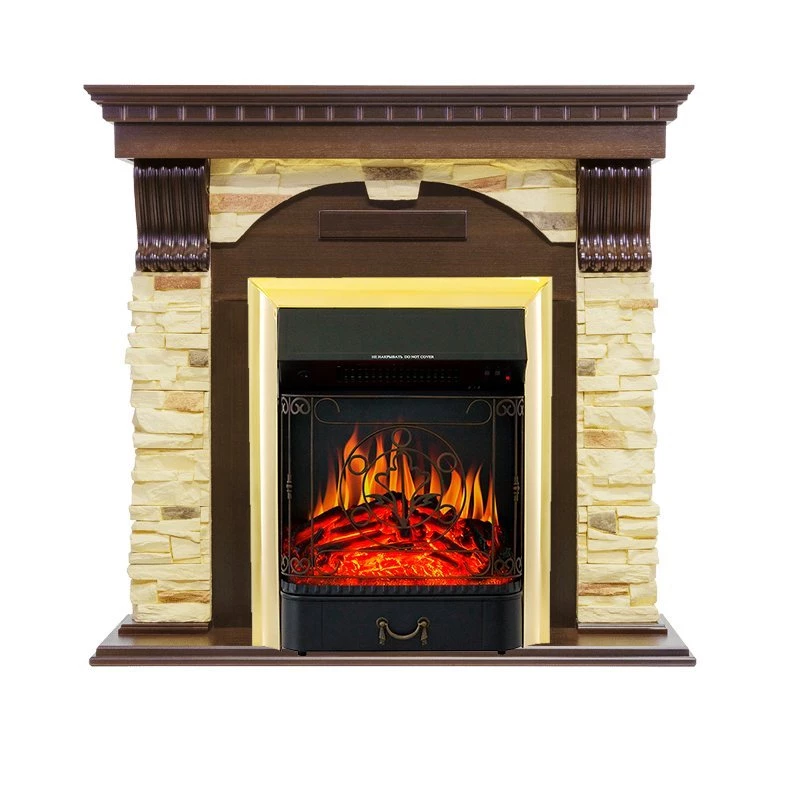 Каминокомплект Royal Flame Dublin с очагом Majestic FX Brass в ДНР