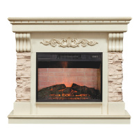 Электрокамин RealFlame Marseilles Luxe 24 WT белый дуб с золотой патиной с очагом Irvine 24 Электрокамин RealFlame Marseilles Luxe 24 WT белый дуб с золотой патиной с очагом Irvine 24