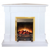 Каминокомплект RealFlame Andrea Corner с очагом Fobos Lux Brass S в ДНР