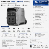 Портативная электростанция EcoFlow DELTA Pro 3 (4096 Втч) в ДНР