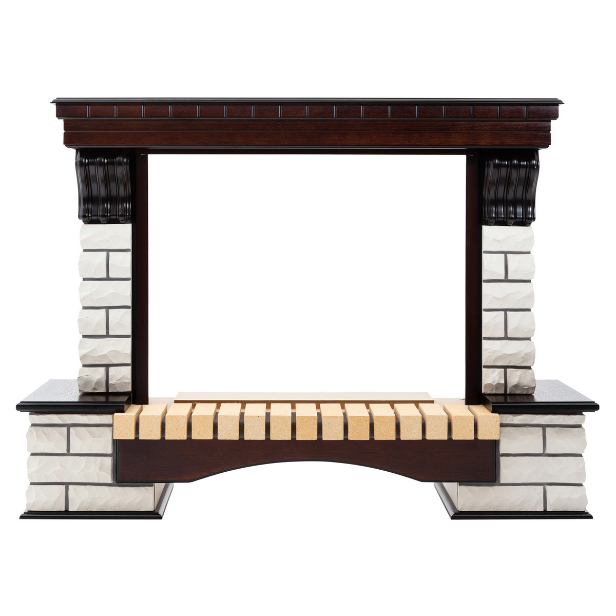 Портал каминный из МДФ RealFlame Country 33 AO античный дуб Портал каминный из МДФ RealFlame Country 33 AO античный дуб