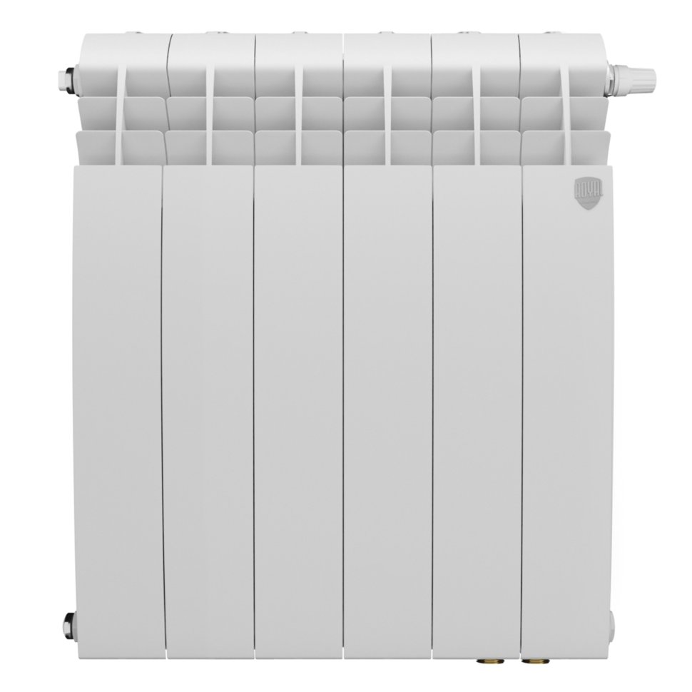 Биметаллический радиатор отопления Royal Thermo BiLiner 500 Bianco Traffico VR80 6 секций в ДНР