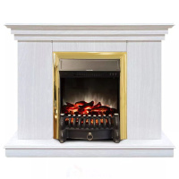 Каминокомплект Хорошие Камины Марс с очагом RealFlame Fobos Lux BR S белое дерево в ДНР