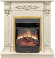 Каминокомплект Royal Flame Palermo SFT (Разборный) c очагом Majestic FX M Brass слоновая кость в ДНР