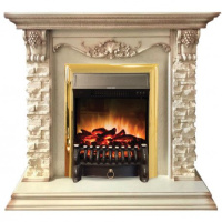 Каминокомплект RealFlame Patricia WT с очагом Fobos Lux Brass S в ДНР