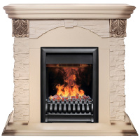 Электрокамин RealFlame Dublin Lux WT белый дуб с серой патиной с очагом 3D Oregan Электрокамин RealFlame Dublin Lux WT белый дуб с серой патиной с очагом 3D Oregan