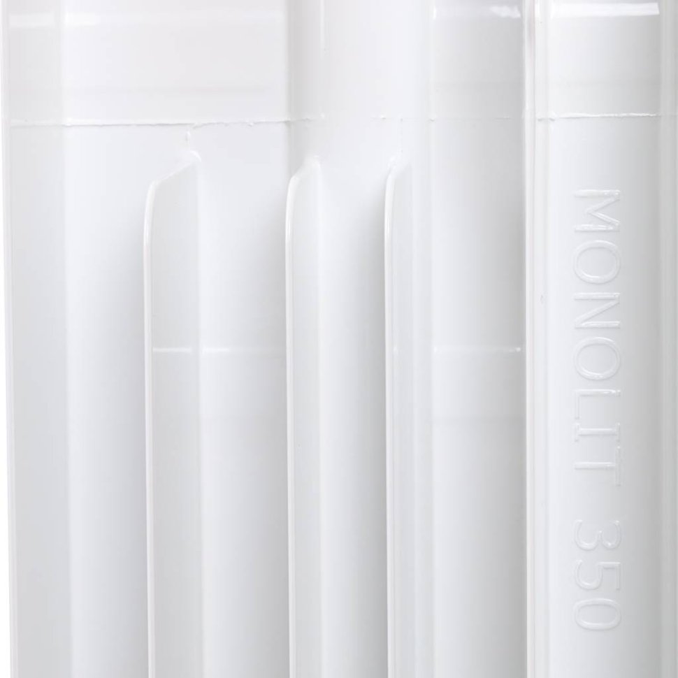 Биметаллический радиатор отопления Rifar Monolit 350 боковое подключение 8 секций белый RAL 9016 в ДНР