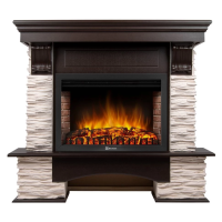 Каминокомплект Firelight Pietra Nuovo 30 с очагом Electrolux EFP/P-3020LS сланец белый/шпон темный дуб в ДНР