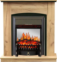 Каминокомплект Royal Flame Barcelona Дуб золотой c очагом Fobos FX M Black в ДНР