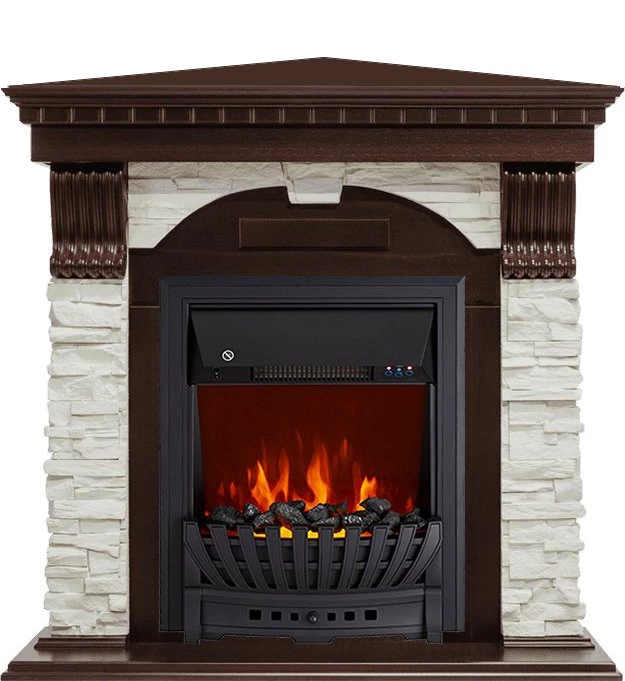 Каминокомплект Royal Flame Dublin угловой с очагом Aspen Black в ДНР