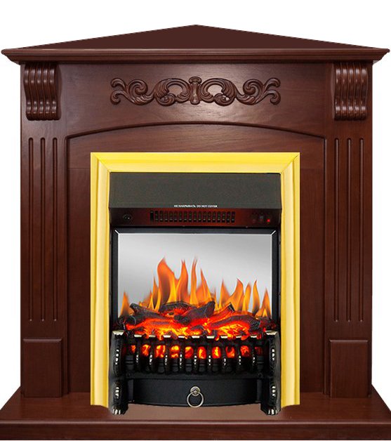 Каминокомплект Royal Flame Sorrento угловой c очагом Fobos FX M Brass в ДНР