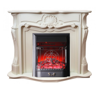 Каминокомплект Interflame Грация с очагом Majestic FX M Black белый в ДНР