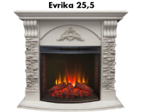 Каминокомплект RealFlame Athena GR STD/EUG/25/25'5 WT с очагом Evrika 25,5 LED в ДНР